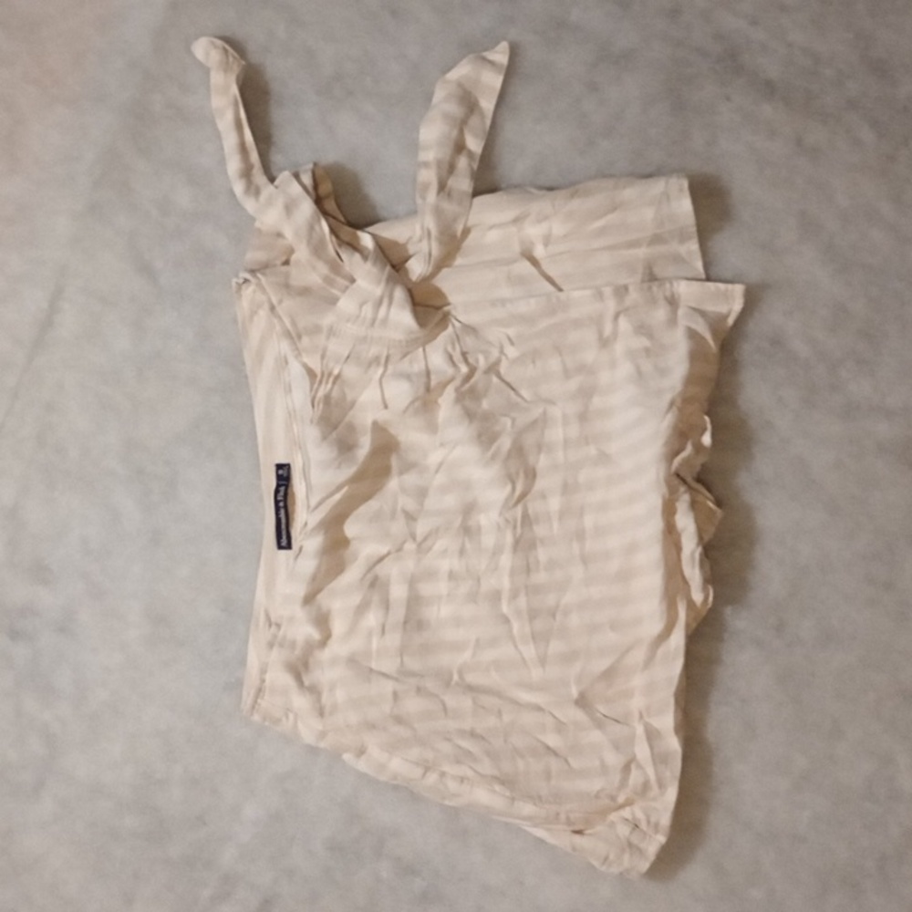 Abercrombie and Fitch Pinstripe Yellow Skort